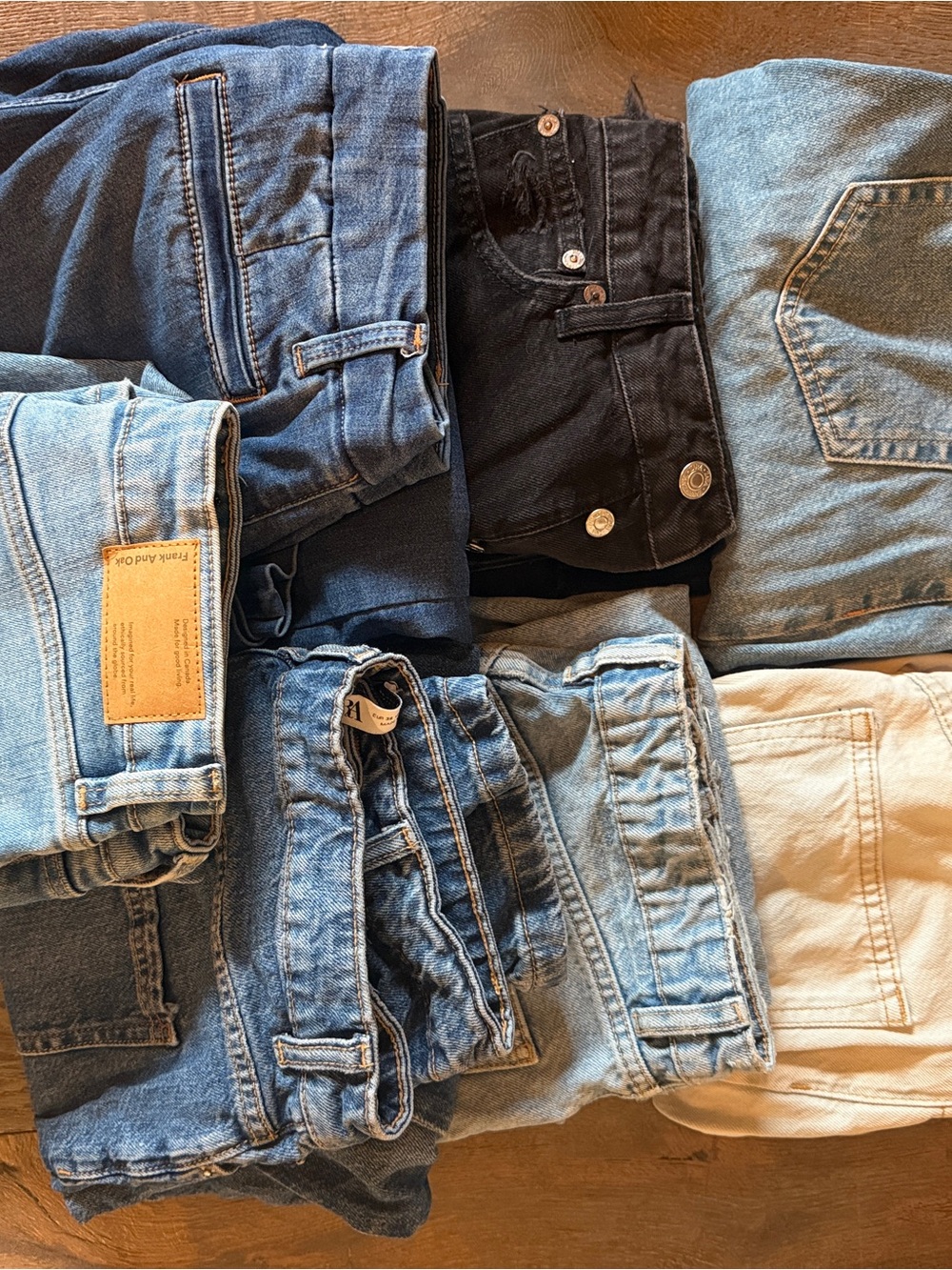 Denim jeans bundle (Frank And Oak, Zara, BCBG) size 28
